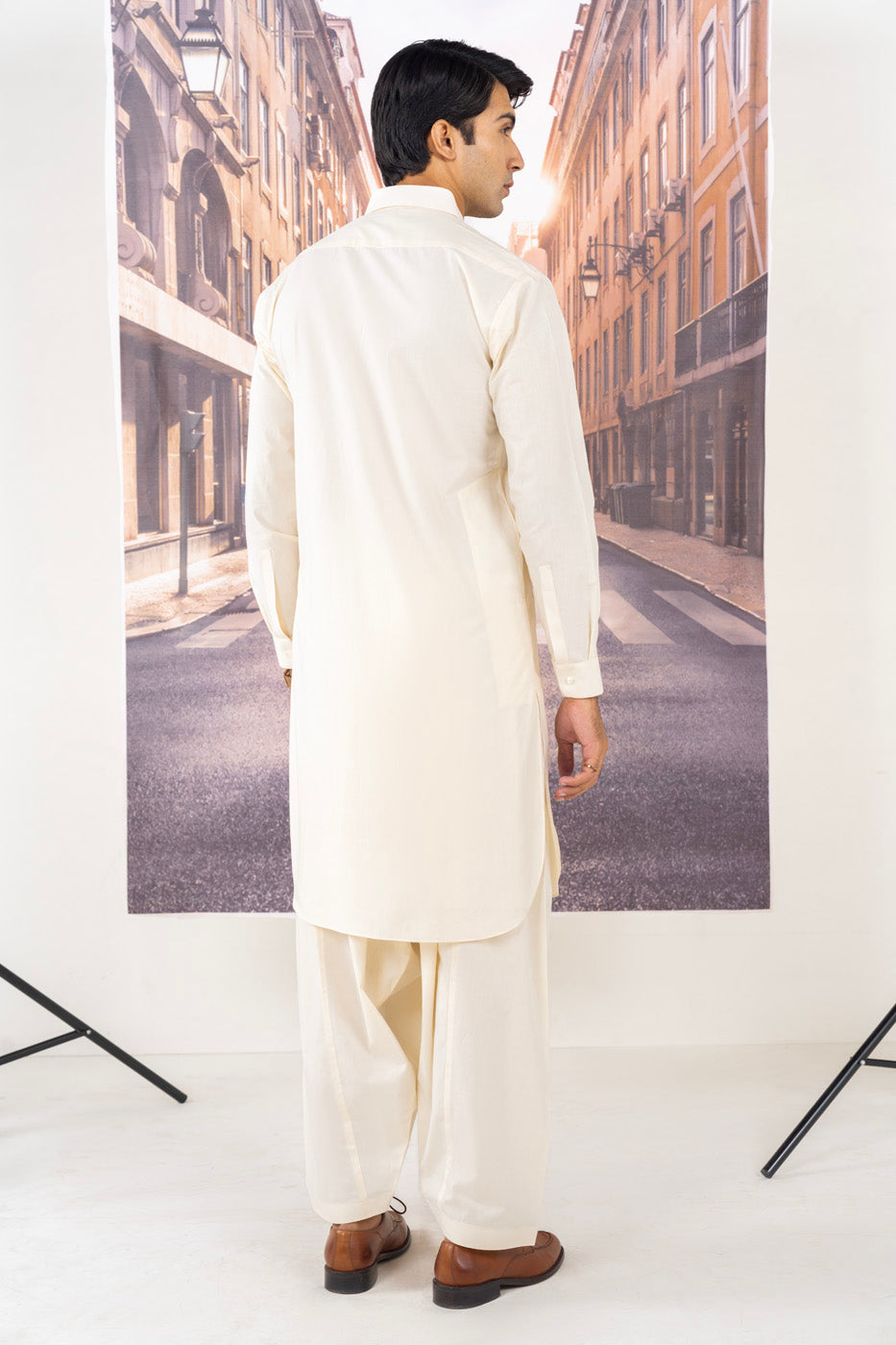 Dyed Swiss Latha Shalwar Kameez