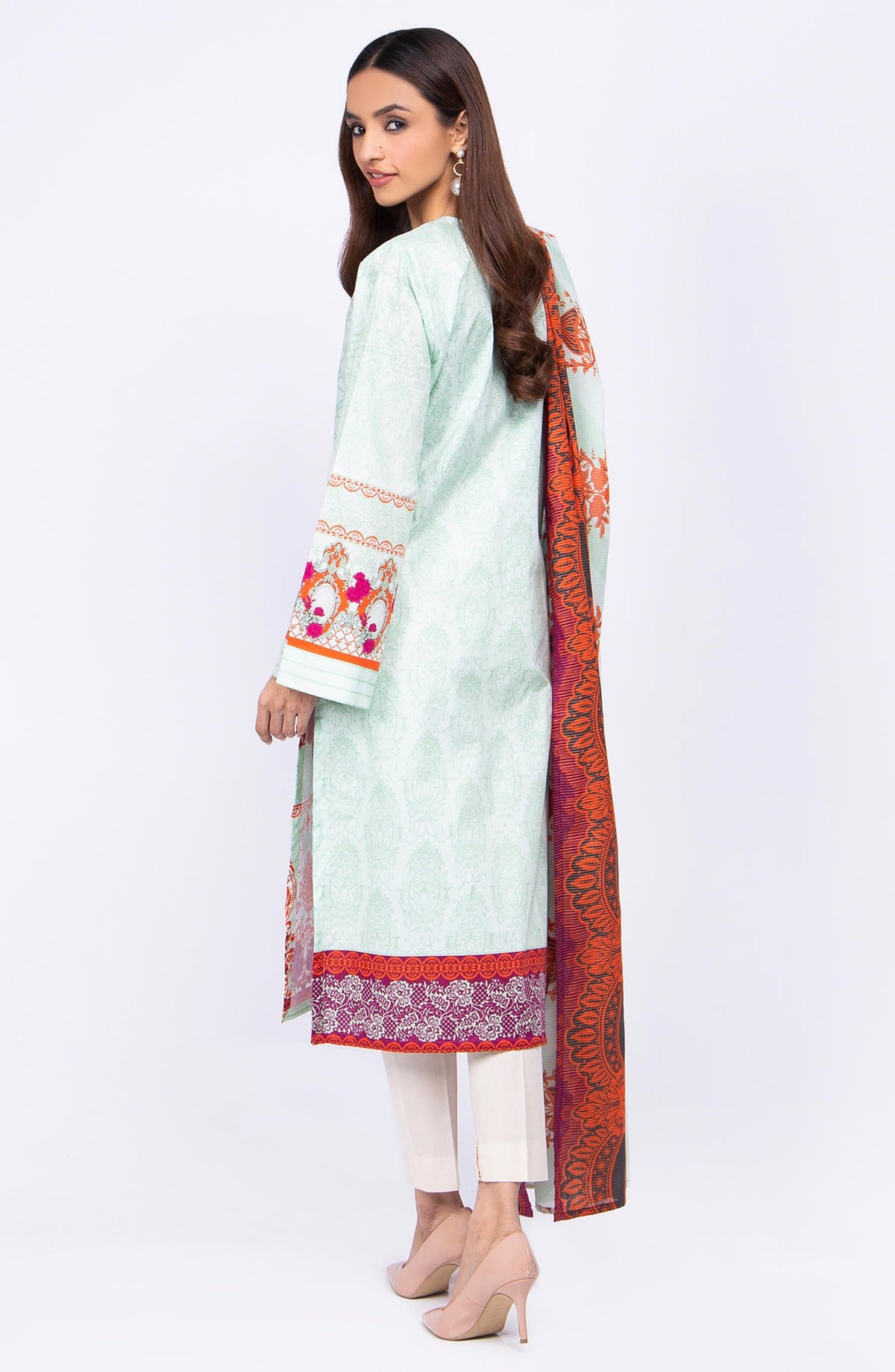 Orient - Unstitched 2 Piece Embroidered Lawn Suit