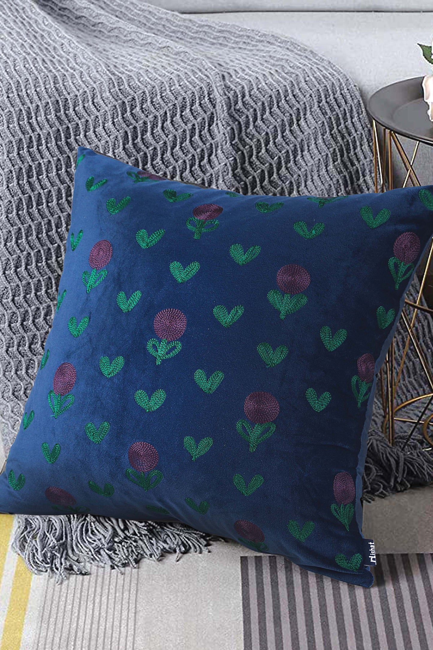 Nishat Linen - Arang Kei Cushion Cover Emb