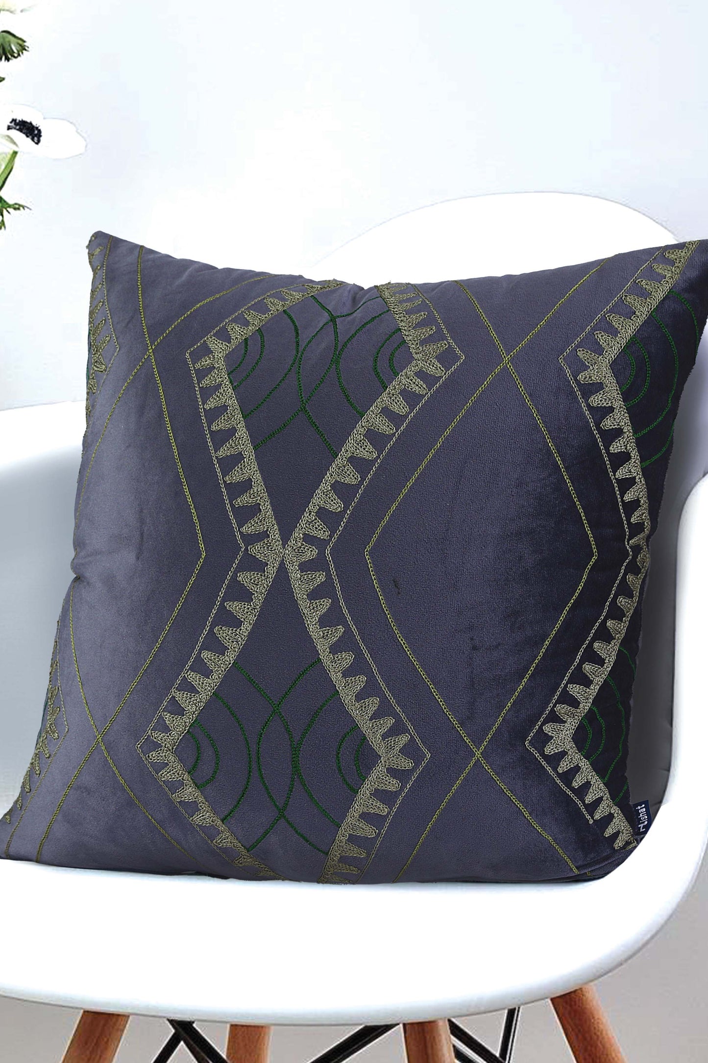 Nishat Linen - Arang Kei Cushion Cover Emb