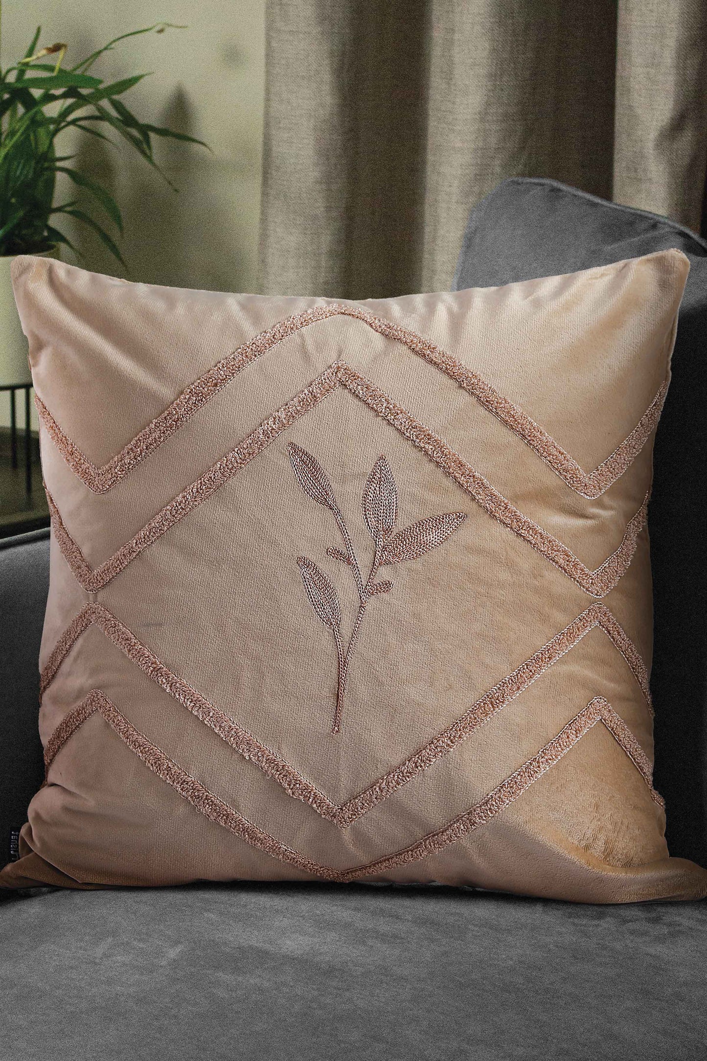Nishat Linen - Arang Kei Cushion Cover Emb