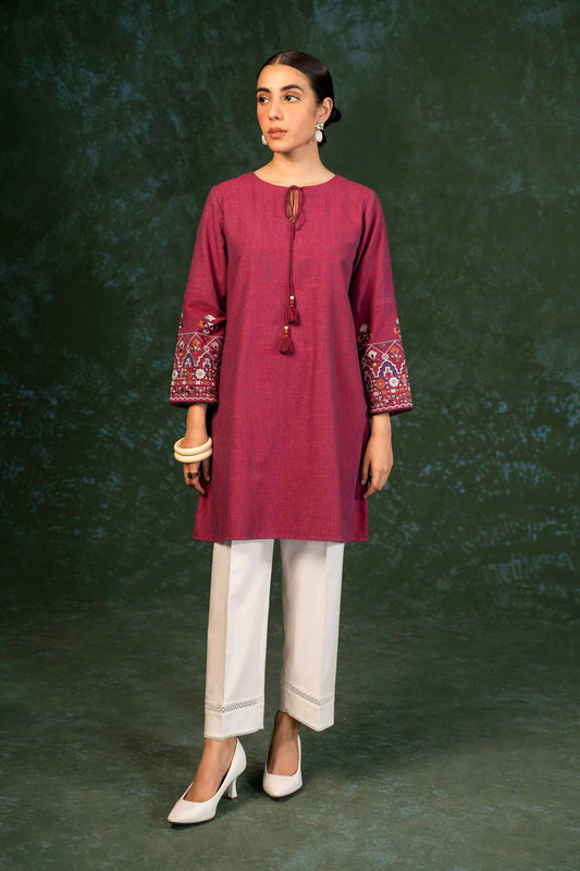 Nishat Linen - Embroidered Shirt - AW23-03