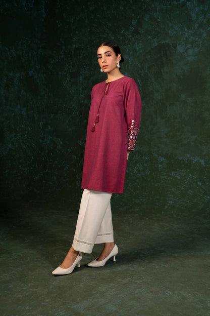 Nishat Linen - Embroidered Shirt - AW23-03