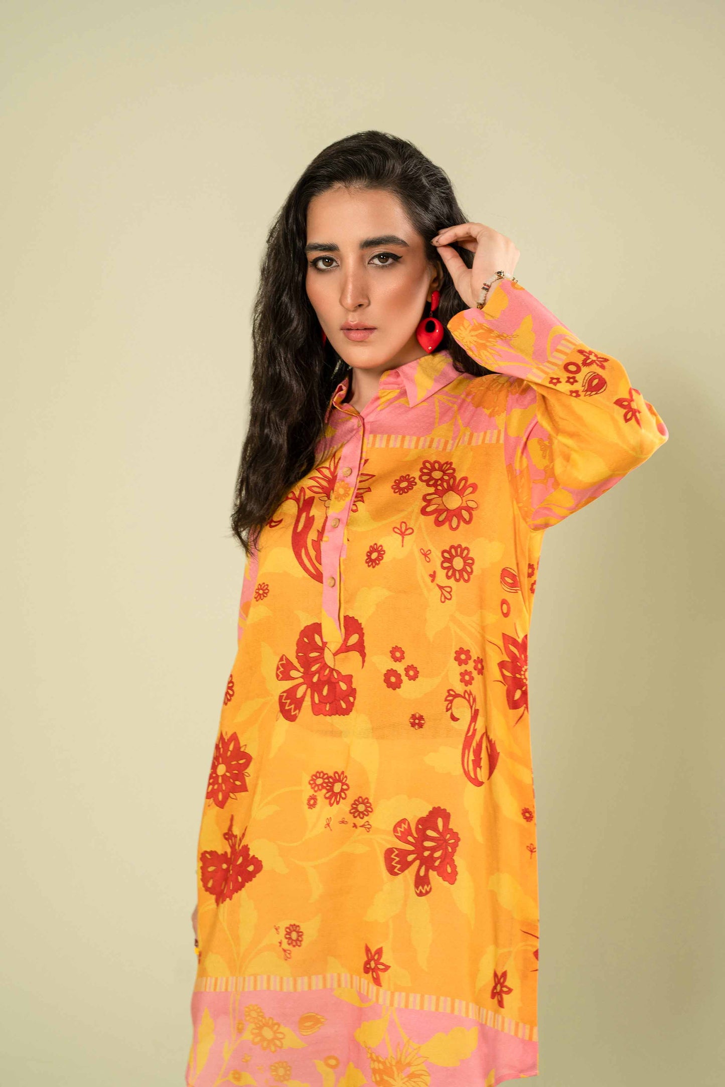 Nishat Linen - Printed Tunic - AW23-05