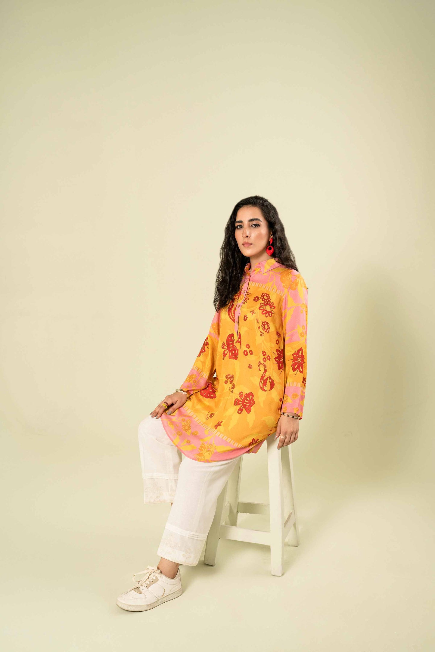 Nishat Linen - Printed Tunic - AW23-05
