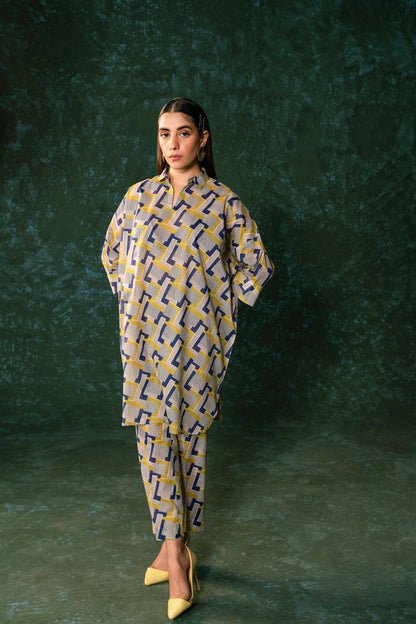 Nishat Linen - 2 Piece - Printed Suit - AW23-06