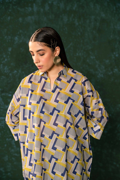 Nishat Linen - 2 Piece - Printed Suit - AW23-06