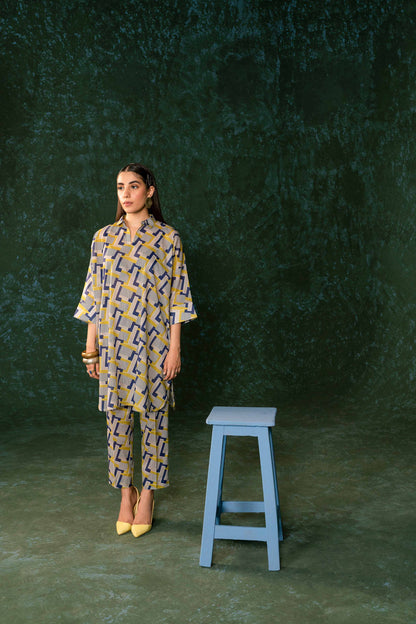 Nishat Linen - 2 Piece - Printed Suit - AW23-06