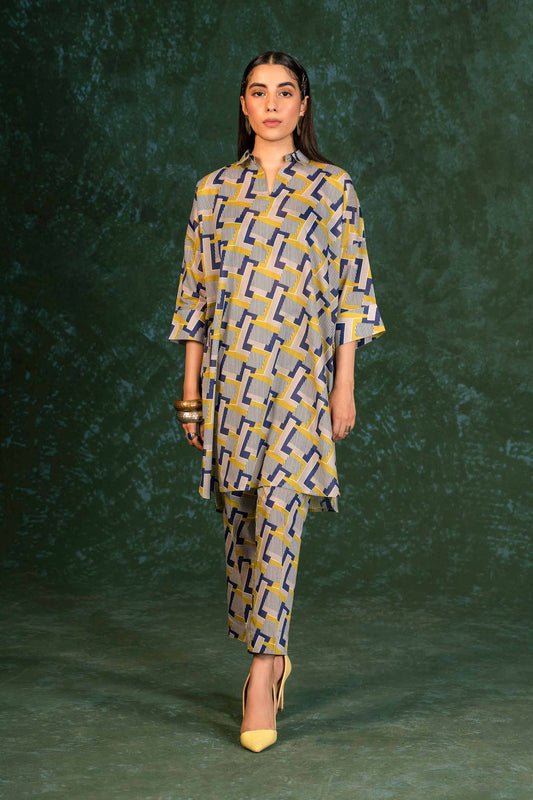 Nishat Linen - 2 Piece - Printed Suit - AW23-06