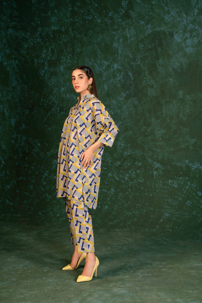 Nishat Linen - 2 Piece - Printed Suit - AW23-06