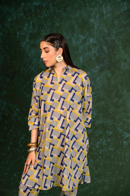 Nishat Linen - 2 Piece - Printed Suit - AW23-06