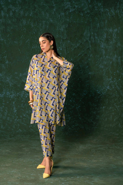 Nishat Linen - 2 Piece - Printed Suit - AW23-06