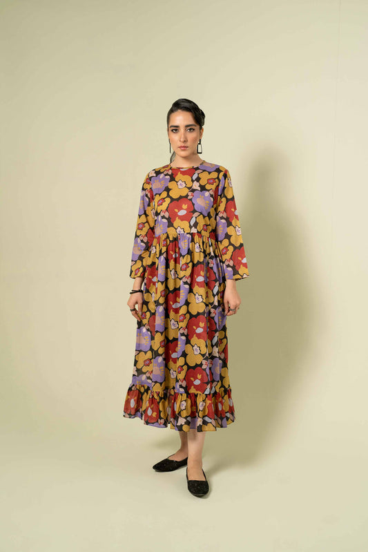 Nishat Linen - Printed Dress - AW23-10