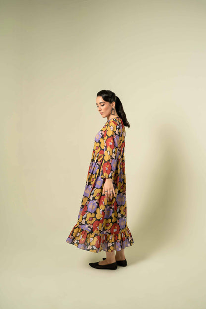 Nishat Linen - Printed Dress - AW23-10