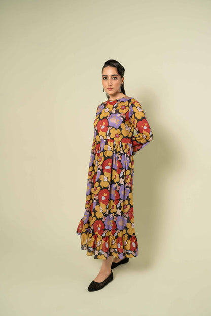 Nishat Linen - Printed Dress - AW23-10
