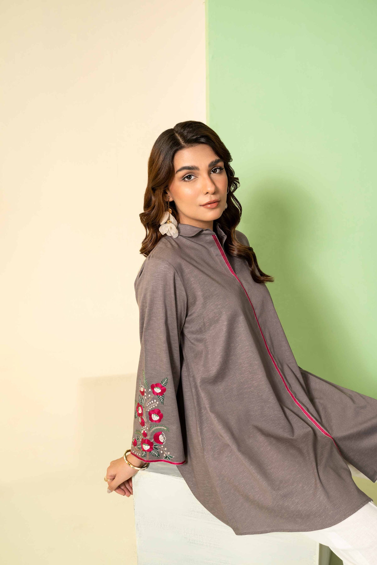 Nishat Linen - Embroidered Tunic - AW23-11