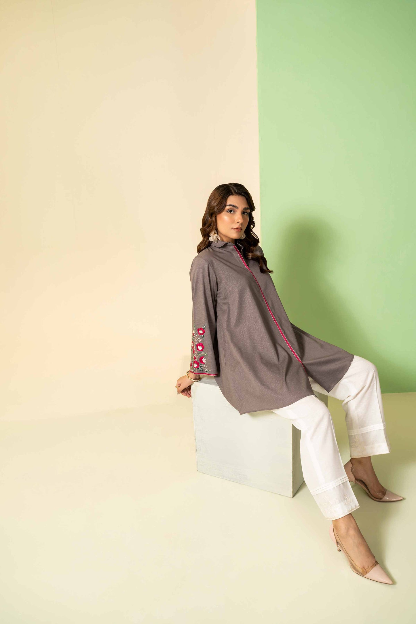 Nishat Linen - Embroidered Tunic - AW23-11