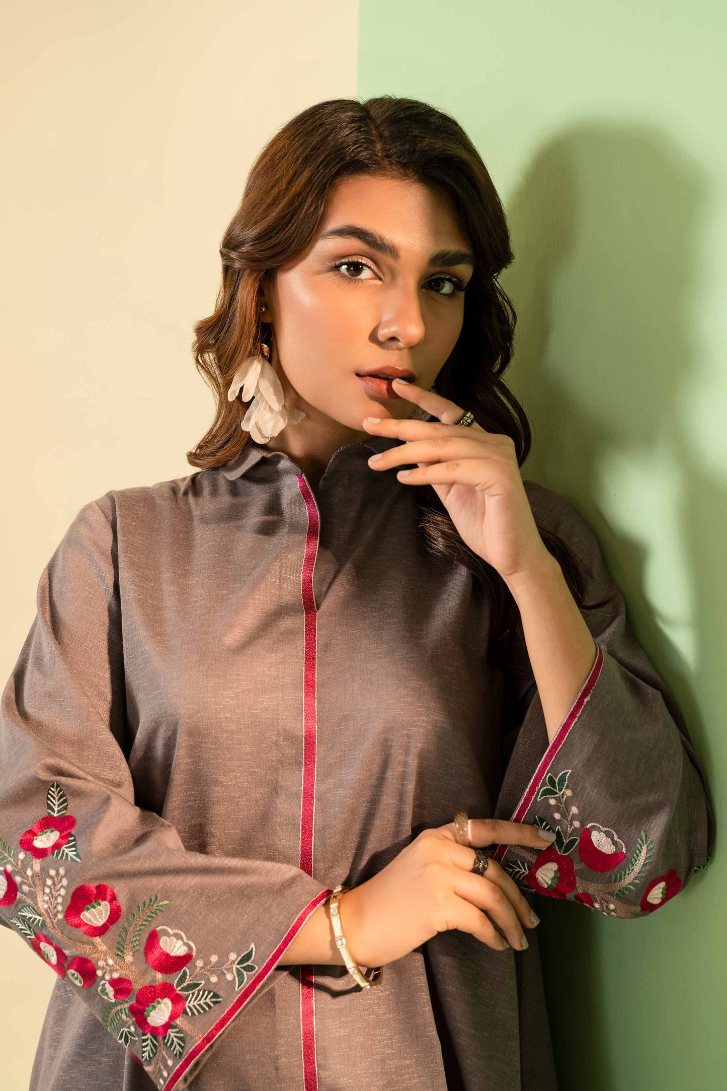 Nishat Linen - Embroidered Tunic - AW23-11