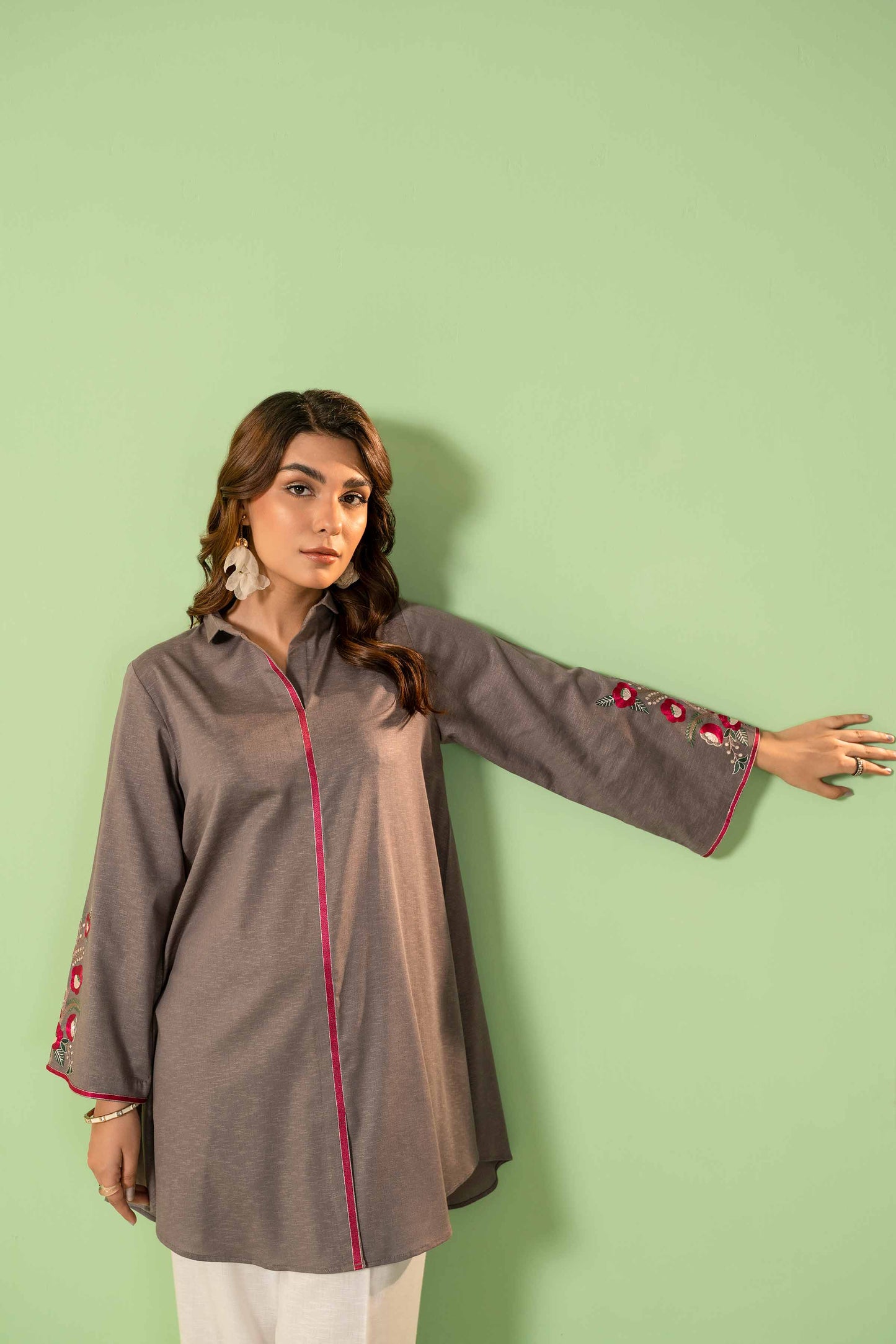 Nishat Linen - Embroidered Tunic - AW23-11