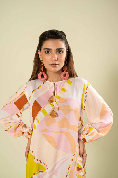Nishat Linen - Printed Dress - AW23-12