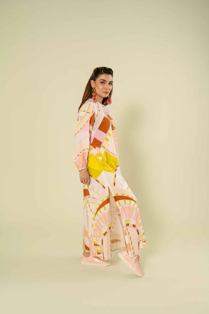 Nishat Linen - Printed Dress - AW23-12