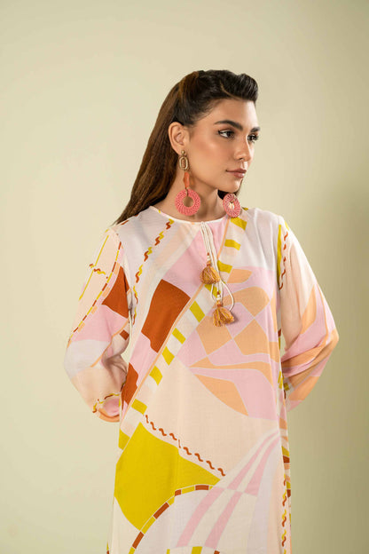 Nishat Linen - Printed Dress - AW23-12