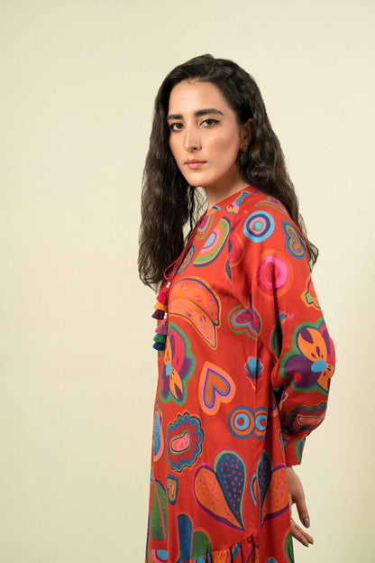 Nishat Linen - Printed Dress - AW23-13
