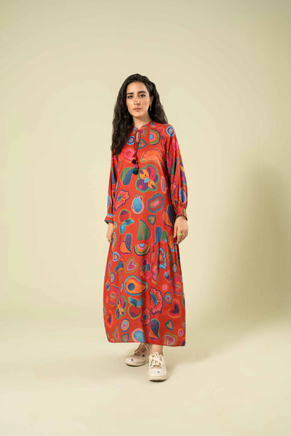 Nishat Linen - Printed Dress - AW23-13