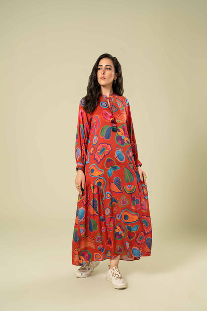 Nishat Linen - Printed Dress - AW23-13