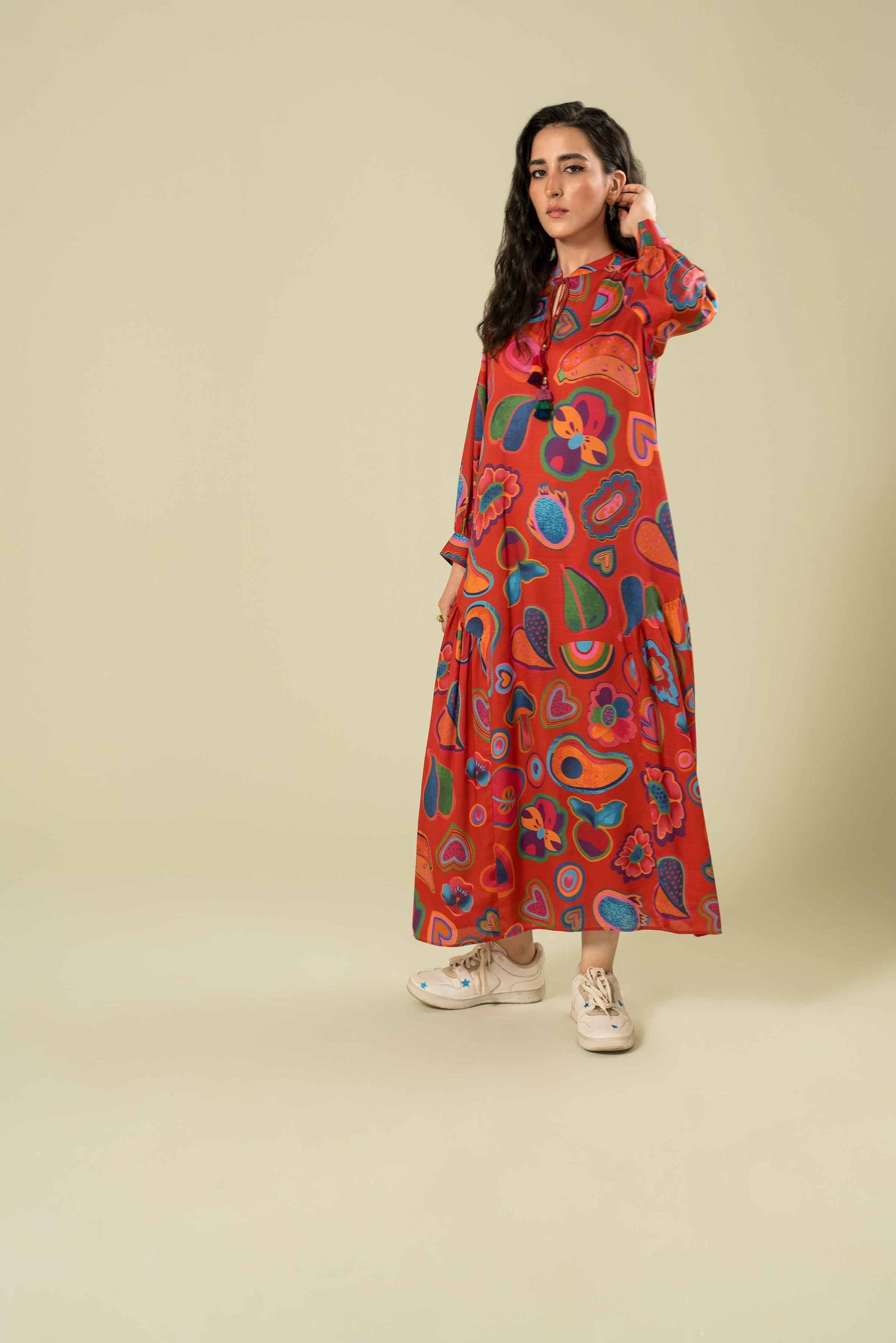 Nishat Linen - Printed Dress - AW23-13