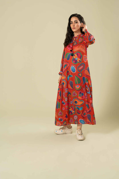 Nishat Linen - Printed Dress - AW23-13
