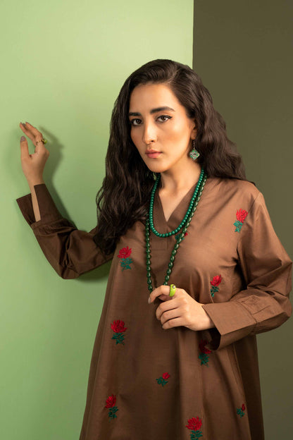 Nishat Linen - Embroidered Shirt - AW23-14