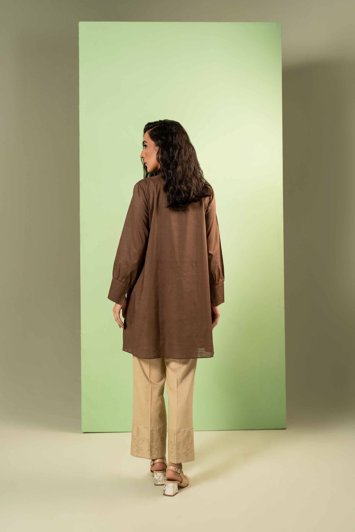 Nishat Linen - Embroidered Shirt - AW23-14