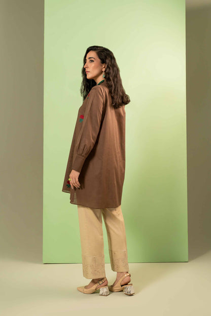 Nishat Linen - Embroidered Shirt - AW23-14