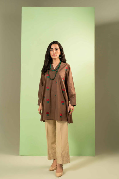 Nishat Linen - Embroidered Shirt - AW23-14