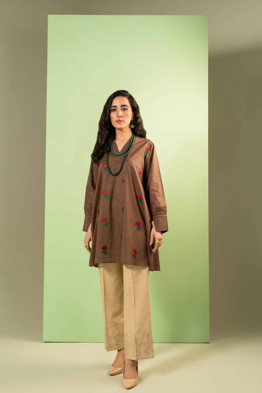 Nishat Linen - Embroidered Shirt - AW23-14
