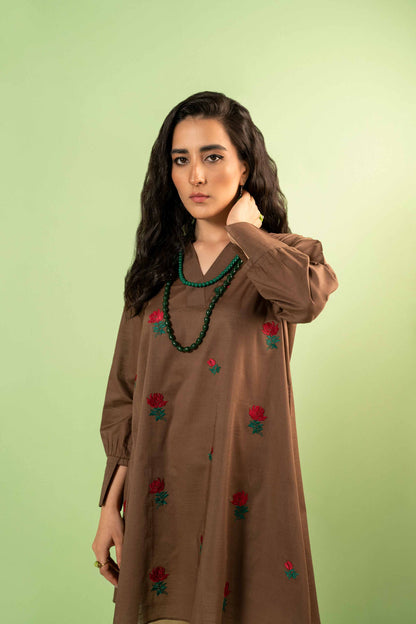 Nishat Linen - Embroidered Shirt - AW23-14