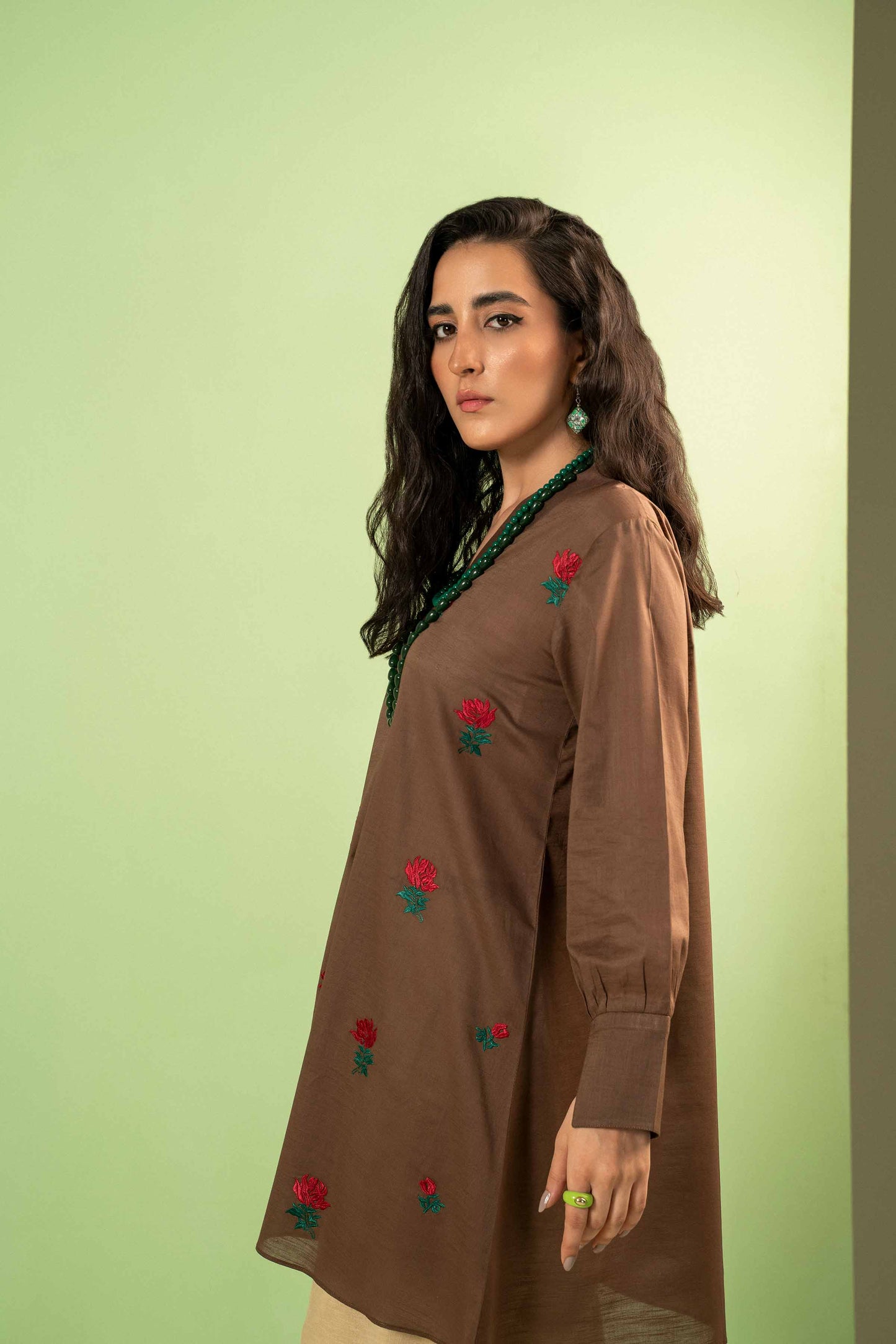 Nishat Linen - Embroidered Shirt - AW23-14