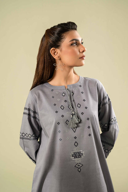 Nishat Linen - Embroidered Shirt - AW23-15