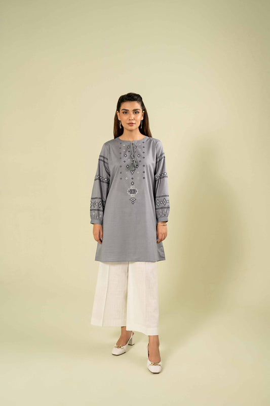 Nishat Linen - Embroidered Shirt - AW23-15