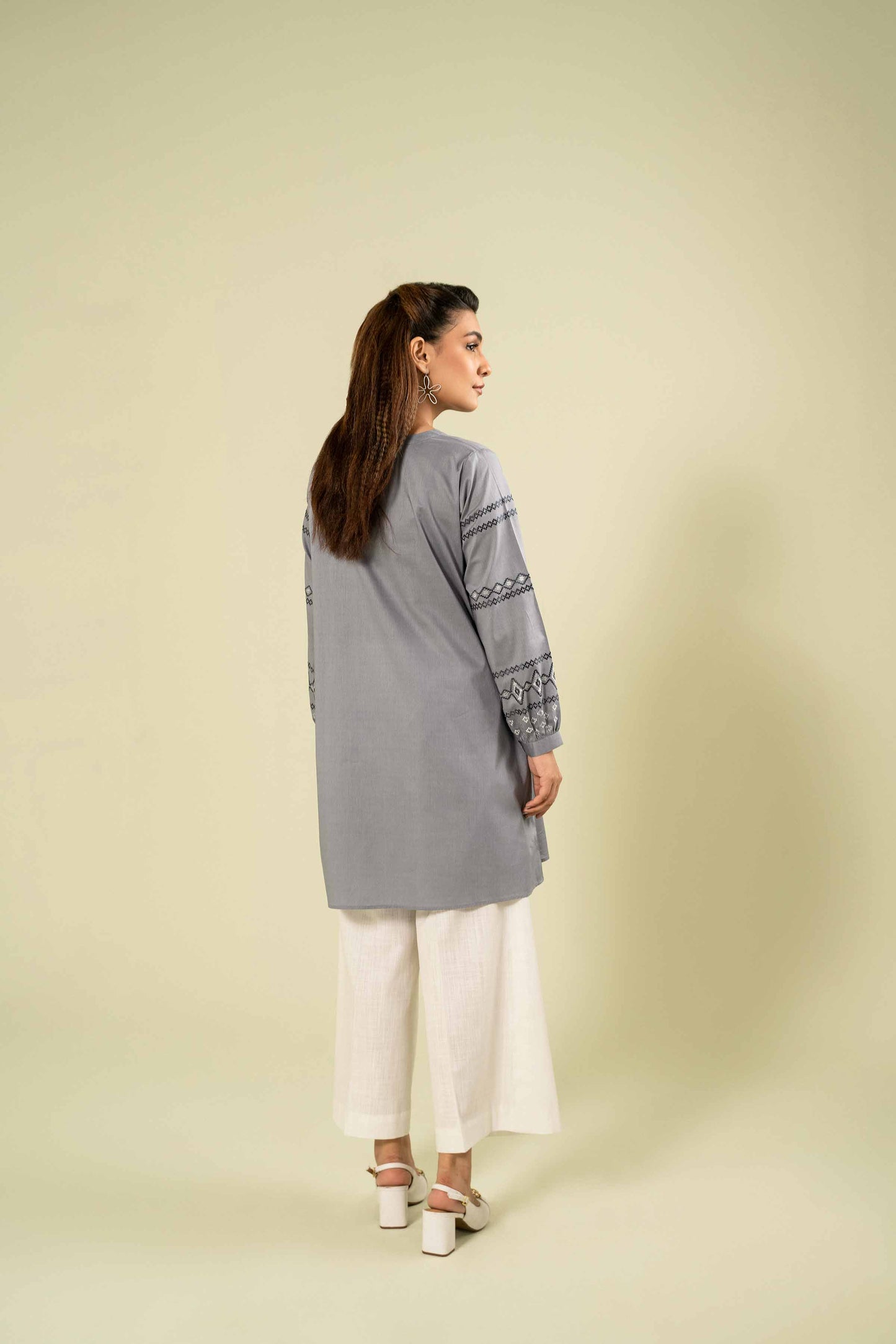 Nishat Linen - Embroidered Shirt - AW23-15