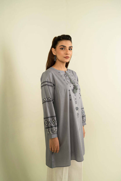 Nishat Linen - Embroidered Shirt - AW23-15