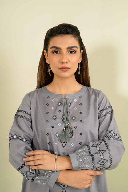 Nishat Linen - Embroidered Shirt - AW23-15