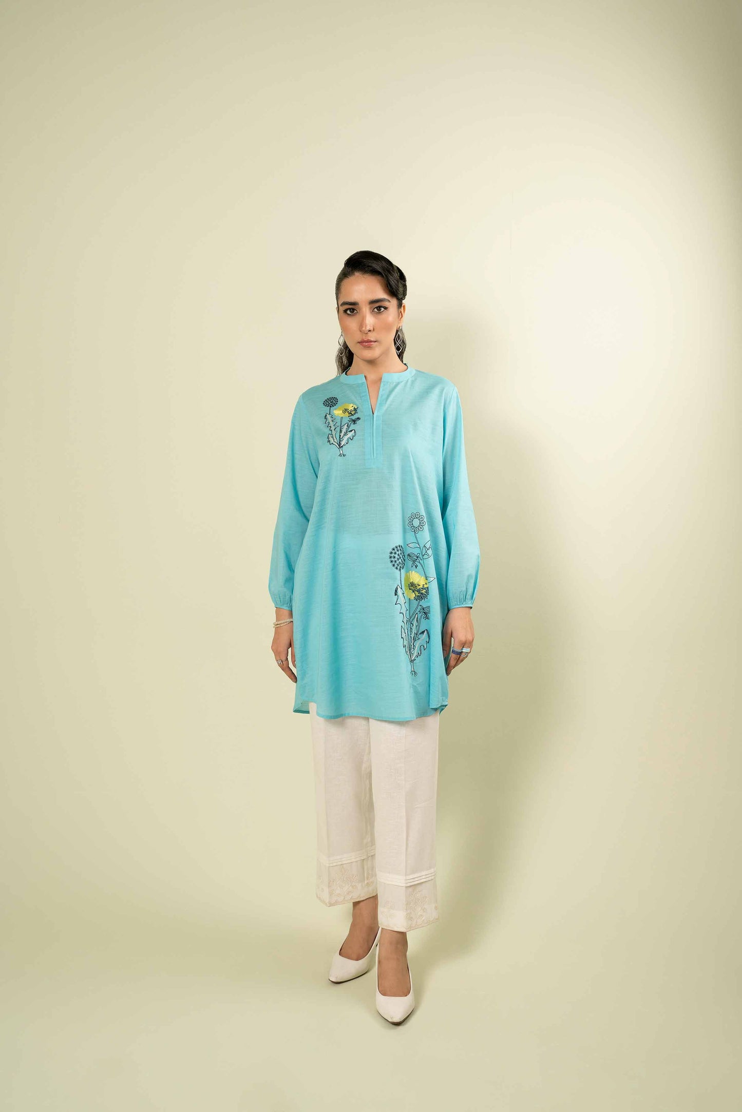 Nishat Linen - Embroidered Shirt - AW23-16