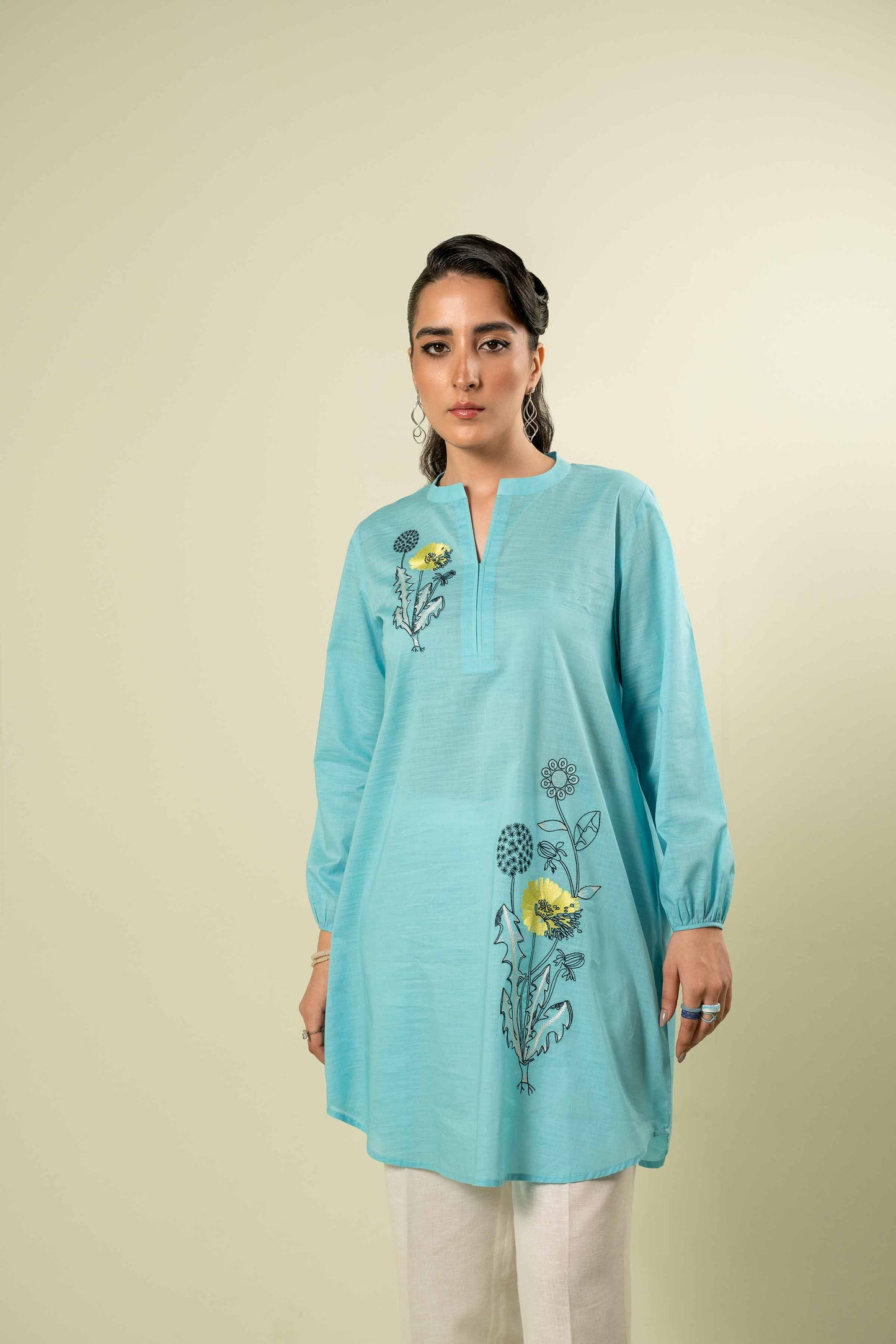 Nishat Linen - Embroidered Shirt - AW23-16