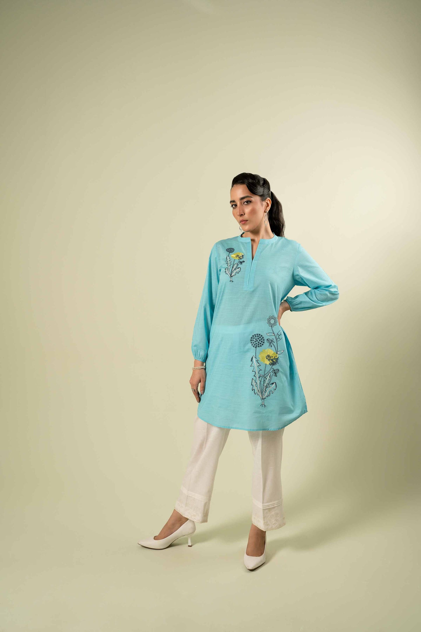Nishat Linen - Embroidered Shirt - AW23-16
