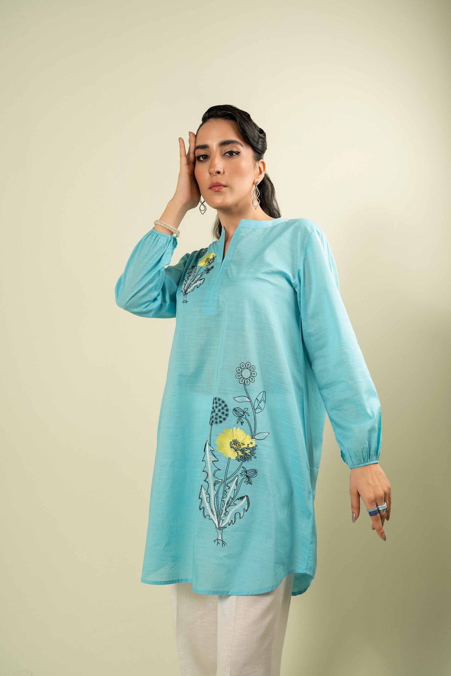 Nishat Linen - Embroidered Shirt - AW23-16
