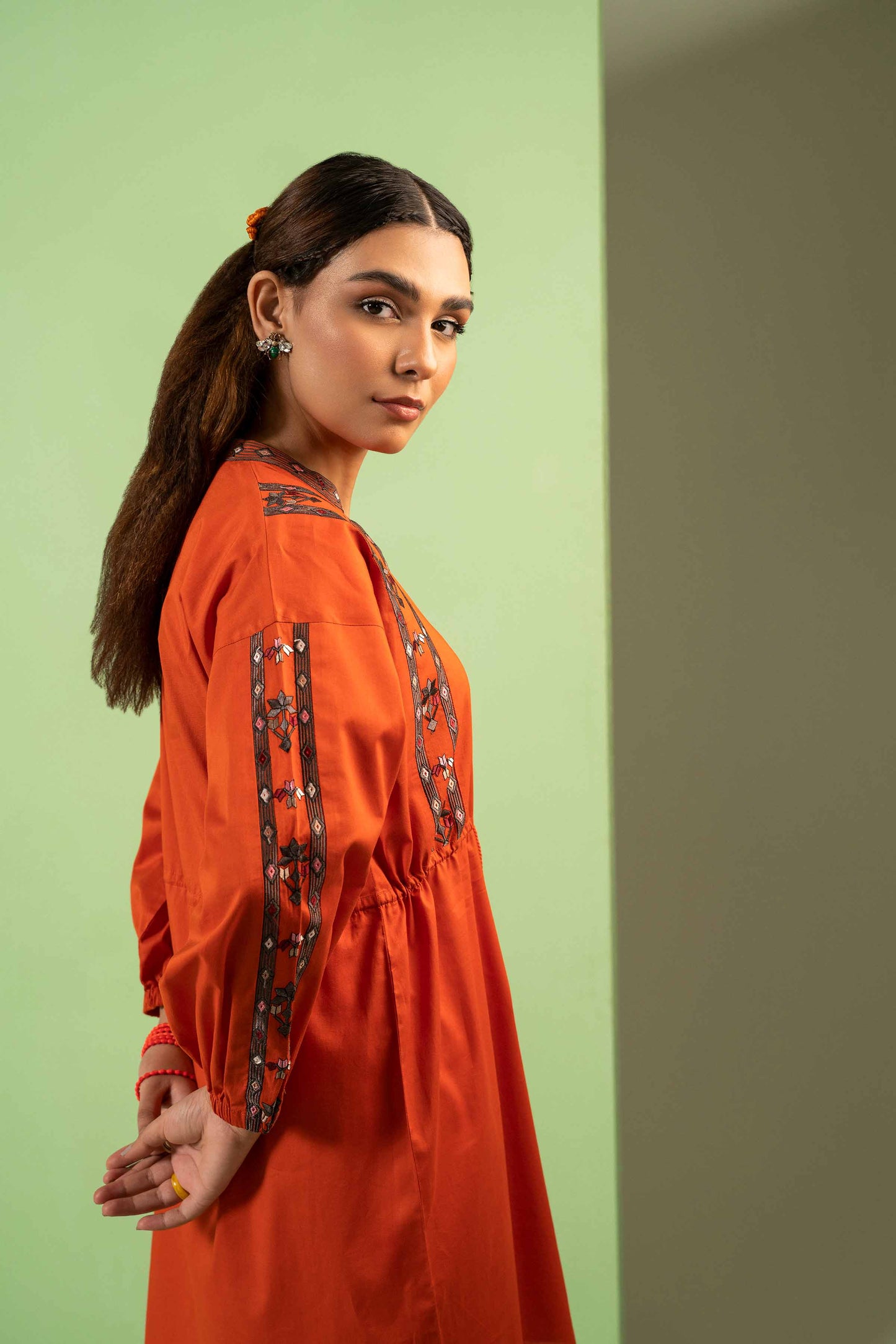 Nishat Linen - Embroidered Shirt - AW23-17