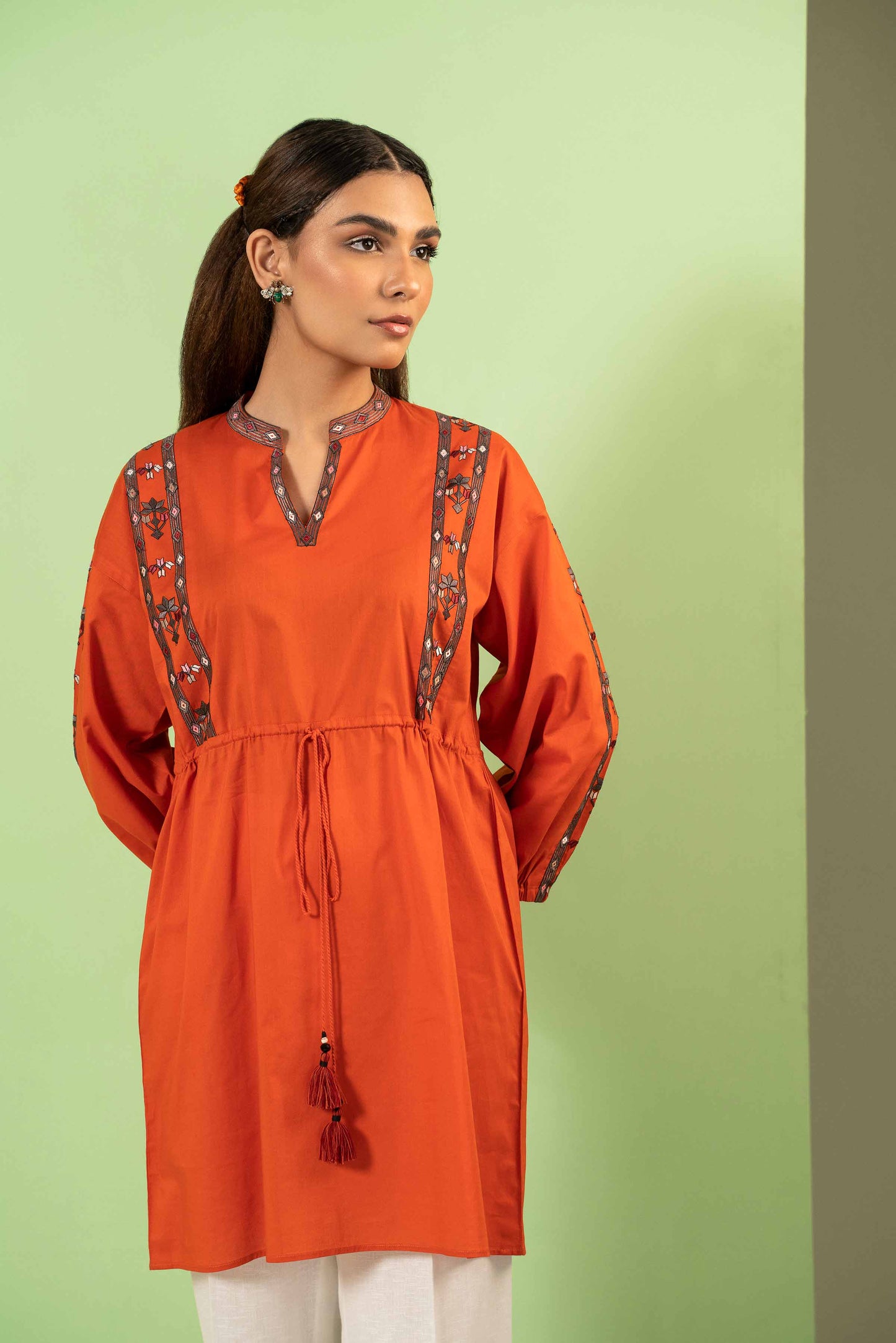 Nishat Linen - Embroidered Shirt - AW23-17