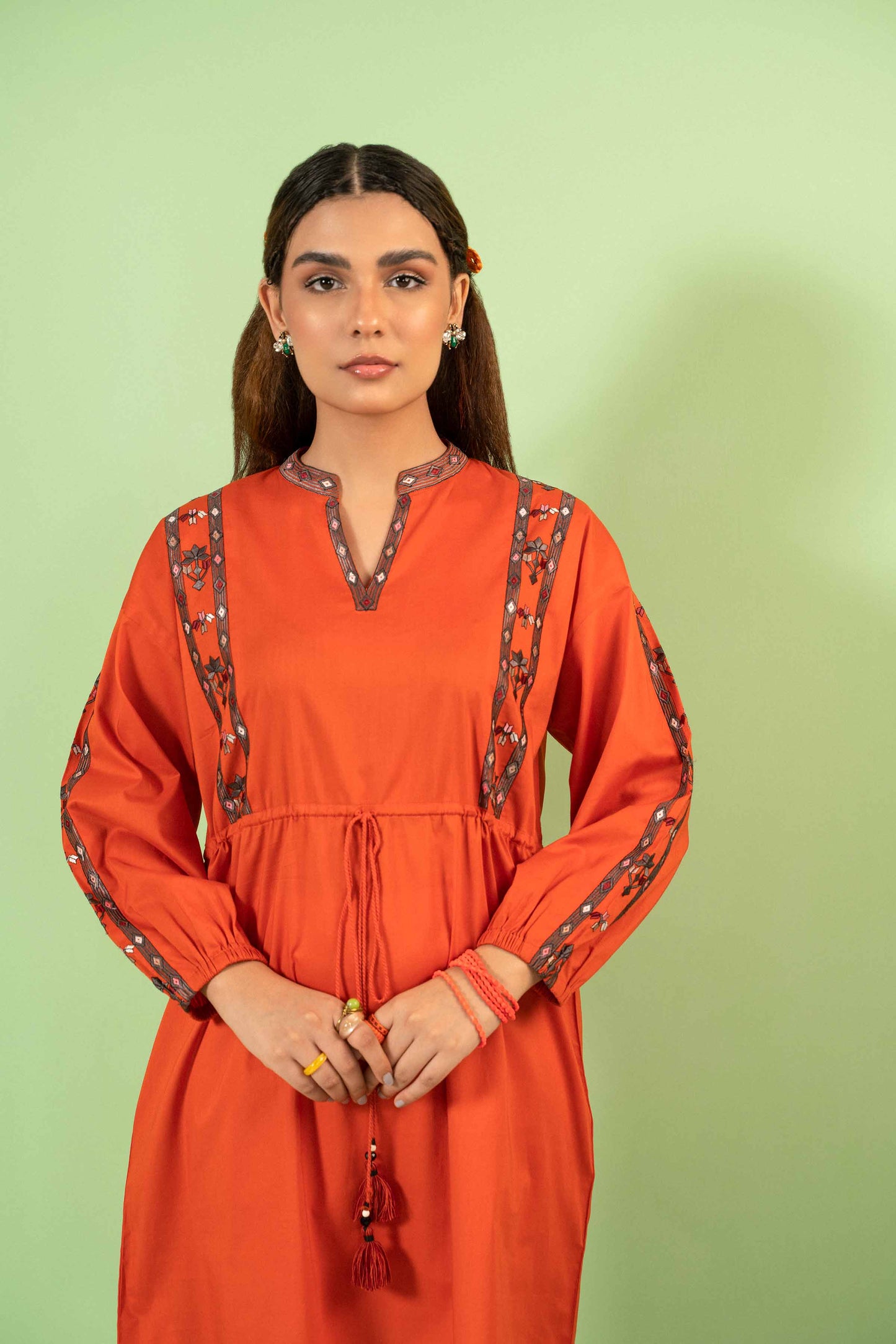 Nishat Linen - Embroidered Shirt - AW23-17